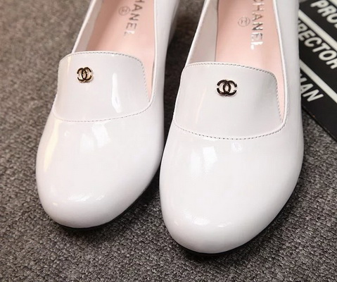 CHANEL Shallow mouth Block heel Shoes Women--008